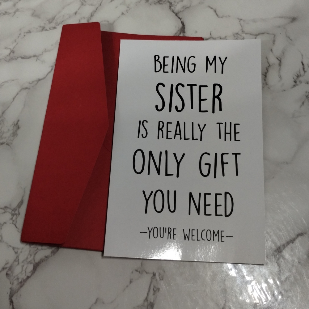 Funny Sister Card - Picture 3 of 6